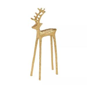 Sculpture de cerf antique en or faite à la main Design moderne Statues en fonte d'aluminium Décoration intérieure personnalisée la plus populaire - Product Image 1