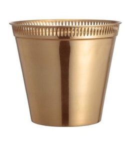 Florero decorativo de maceta dorada con flores hecho con maceta de alta calidad - Product Image 3