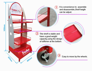 Étagère modulaire personnalisée pour la section snacks et boissons en épicerie, avec montage facile et design. - Product Image 4