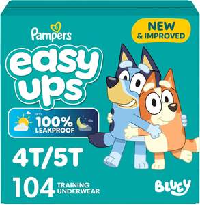 Culottes d'apprentissage Pampers - Easy Ups Garçons & Filles Bluey - Taille 4T-5T, 104 unités toutes tailles - Product Image 5