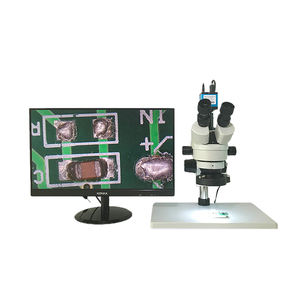 <span class=keywords><strong>Microscope</strong></span> trinoculaire stéréo à lumière led personnalisable pour téléphone portable pcb bga inspection 7x-45x <span class=keywords><strong>zoom</strong></span> support oem - Product Image 1