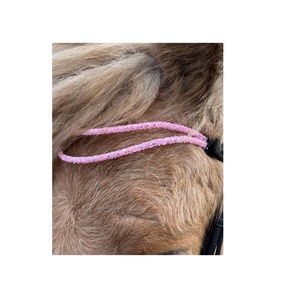 Alta calidad negro marrón cuero caballo cómodo elegante costura CEJA-banda doble FORMA DE U cristal brillo elegante ecuestre - Product Image 5