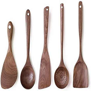 Premium Wood Cutlery Set <b>Spoon</b> for Kitchenware Home Hotel Dining <b>Table</b> Dinner Modern Design Natural Wood Flatware Cutlery Sets - Product Image 5