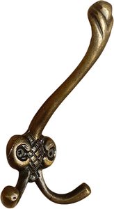 Antique Brass Decorative Wall <b>Hooks</b> Iron Casted Aluminium Bathroom Door <b>Hooks</b> for <b>Towel</b> Hat and Coat Antique Finish - Product Image 3