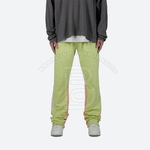 Fabricante de pantalones de chándal de peso pesado de alta calidad pantalones de chándal acampanados relajados de pierna recta en blanco de gran tamaño para hombres personalizados - Product Image 1