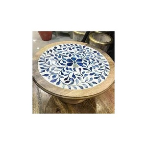 Soporte de pastel con incrustaciones de hueso de nuevo diseño para fiestas de aniversario de boda y artículo decorativo para el producto más vendido - Product Image 1