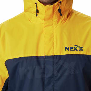 Veste de pluie légère en vrac pour hommes, veste de pluie à fermeture éclair complète pour hommes, veste de pluie en polyester pour hommes - Product Image 5