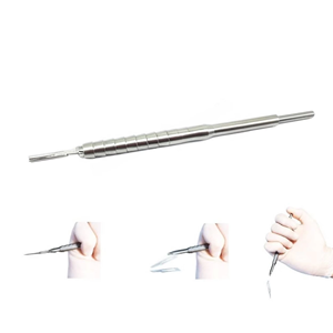 Mango de cuchillo de operación quirúrgica dental n. ° 3 bisturí con punto de seguridad graduado Manual de acero para herramienta de implante bucal de Hospital - Product Image 5
