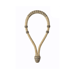 Bosal Streps plaqué noir couleur naturelle BOD58 tressé avec cuir brut Produit cheval - Product Image 1