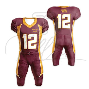 Uniforme de Fútbol Americano de Manga Corta, Diseño Personalizado, Transpirable, Estampado, Ropa de Práctica, Superventas - Product Image 3