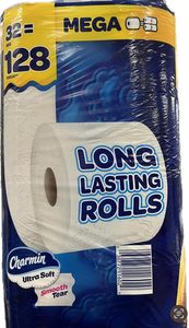 CharminUltra Soft Smooth Tear <b>Toilet</b> <b>Paper</b>, 32 Mega <b>Rolls</b>, 128 Regular <b>Rolls</b> - Product Image 4