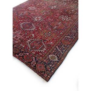 Tapis en laine noués à la main Aalam, motif géométrique abstrait rouge et orange, pour entrée de maison, modèle puzzle rectangulaire - Pae-4166, taille 9x12 - Product Image 2