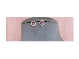 Conjunto de Collar y Pendientes de Diseño Elegante en Oro y Plata con Piedras de Circonita Cúbica para Mujer, Ideal para Fiestas - Product Image 3