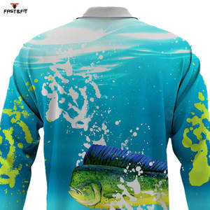 Nuevo diseño de sublimación, ropa de pesca, camisetas de manga larga, ropa elegante, camisa de pesca de manga larga de secado rápido - Product Image 3
