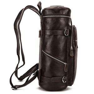 Grand sac à dos en cuir de créateur de luxe pour hommes Sac à dos pour ordinateur portable à fermeture éclair pour voyage scolaire et utilisation tactique - Product Image 6