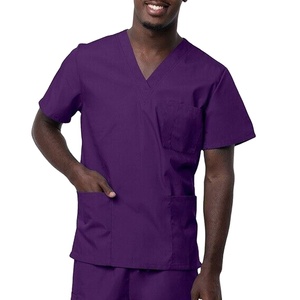 High Quality Custom Logo Unisex <b>Scrub</b> Suits Sets Eco-Friendly Corduroy Quick Dry Breathable <b>Plus</b> <b>Size</b> Beauty Salon Use MADE HI - Product Image 3
