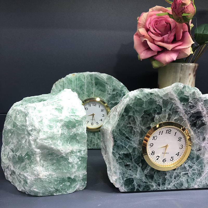 Green Flourite Clock