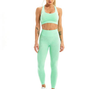 Active Wear Yoga Set para mujeres Seamless Women Yoga Set Workout Fitness Wear Women Yoga Set - Product Image 2