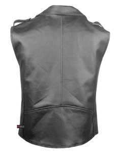 Moto de course en cuir Style Club gilet à pression hommes Biker Club Style gilet en cuir Design personnalisé étiquettes broderie veste - Product Image 2