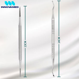 Lime à ongles incarnés et curettes avec étui de rangement, 100 % acier inoxydable, outil de soin des ongles des pieds, instruments de podologie double face - Product Image 6