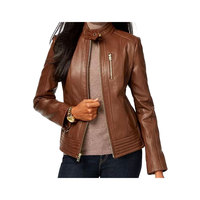 Nouvelle collection automne 2022 veste en cuir pour femme veste en cuir de haute qualité pour femme 100%