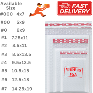 Prezzo all'ingrosso 250 pezzi #00 5x10 Poly bollettini leggeri e durevoli imbottiti buste di spedizione sacchetti di cartone - Product Image 1