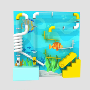 Diversión interactiva en <span class=keywords><strong>la</strong></span> pared <span class=keywords><strong>de</strong></span> experimentos científicos: Parque <span class=keywords><strong>de</strong></span> Atracciones interior con paredes <span class=keywords><strong>de</strong></span> engranajes interactivos y estaciones <span class=keywords><strong>de</strong></span> Ciencia - Product Image 3