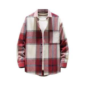Camisa de Franela Transpirable de 220g Antiarrugas y Ecológica, con Logotipo Personalizado, Precio al por Mayor, Cómoda, 100% Algodón, Manga Larga para Hombre - Product Image 1
