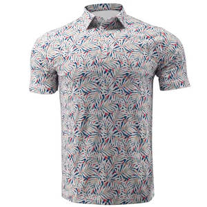 Camiseta Polo Sublimada 100% Algodón Estampada para Hombre, Ajuste Holgado, Logotipo Estampado Personalizado, Transpirable y Cómoda - Product Image 1
