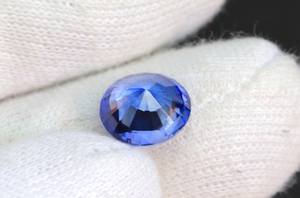 หินแซฟไฟร์สีน้ำเงินเจียระไนทรงกลมเหมาะสำหรับเป็นของขวัญในห้องปฏิบัติการ - Product Image 5