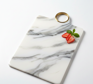 Tabla de Cortar Redonda de Mármol y Resina de Alta Calidad, Apta para Lavavajillas, Ecológica, para Cocinar y Servir en la Cocina - Product Image 4