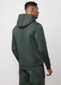 Vert forêt hommes coupe régulière 2 pièces pull à capuche jogger haute qualité respirant coton lourd survêtement - Product Image 3