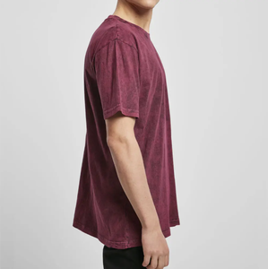 Blank <b>Plain</b> Acid Wash <b>Oversized</b> Vintage Custom Men Crewneck 100% Cotton <b>t</b> <b>Shirt</b> High Quality Acid Wash Tee <b>Shirt</b> - Product Image 4