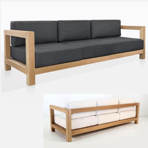 High quality Teak <b>wood</b> <b>sofa</b> with cushion modern design durable <b>frame</b> furniture for living room - Product Image 3