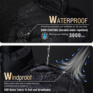 Chaqueta de invierno personalizada con logotipo personalizado Impresión Bordado Abrigo térmico al aire libre Fabricante OEM Suministro directo de fábrica - Product Image 4