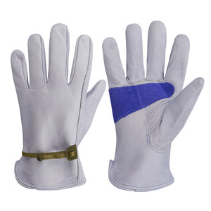ถุงมือหนังสำหรับงานทนทานกันความชื้น10นิ้วสำหรับการขับรถก่อสร้างอุตสาหกรรม - Product Image 1