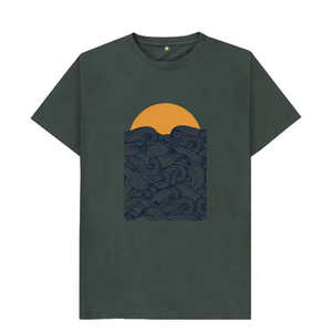 Camiseta personalizada de algodón con estampado gráfico de peso pesado 240 Gsm para hombre, camisetas de punto de poliéster/algodón con estampado DTG a la moda - Product Image 4