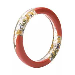 Bracelet en résine de haute qualité, bracelet en résine multicolores, bracelet irrégulier en acétate, bracelet large et épais pour femmes - Product Image 3