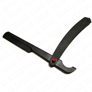 Navaja de Afeitar Profesional Plegable con Hoja de Acero Inoxidable y Mango de Madera, Herramienta de Barbería, Logotipo Personalizado, Proveedor OEM - Product Image 4