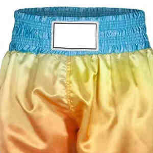 Pantalones cortos de Muay Thai de poliéster de alta calidad, pantalones cortos de Muay Thai transpirables para jóvenes personalizados para artes marciales, pantalones cortos Retro Muay Thai - Product Image 5