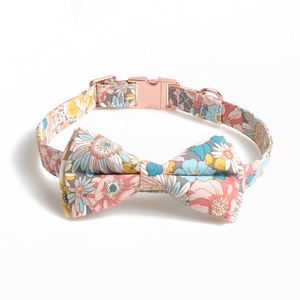 <span class=keywords><strong>Collar</strong></span> para Mascotas con Diseño Floral Colorido y Lazo, Ajustable y Suave, con Hebilla Metálica - Product Image 6