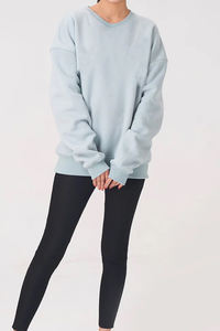 Sweatshirts en gros, sweat-shirt ample à col rond pour femmes, sweat-shirt uni, chemises à capuche, pull à manches longues, vêtements de sport décontractés, sweat-shirts - Product Image 3