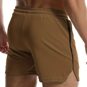 Pantalones cortos deportivos personalizables de longitud media para hombre, tela estampada de malla de secado rápido, informal, poliéster, lado, algodón, bordado, antiarrugas - Product Image 6