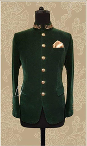 --- NOUVELLEMENT ÉBLOUISSANT INDO-WESTERN--SHERWANI avec Pantalon AVEC BELLE Broderie ZARDOZI pour la Partie et DE MARIAGE Robe @ 2021 - Product Image 4