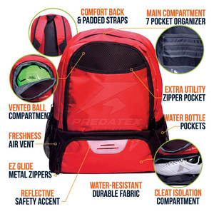 Bolsas de baloncesto impermeables hechas de nailon para uso en exteriores, bolsas de baloncesto de moda personalizadas, bolsas de baloncesto para Fitness - Product Image 2