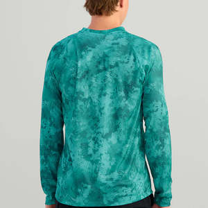 Logotipo personalizado UPF 50 + de secado rápido, transpirable, protección UV, camisas de pesca para hombres, 100% poliéster, sublimación, ropa de pesca en blanco - Product Image 4