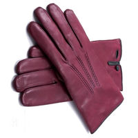 Einfarbige Mode Damen & Herren Lange Echt leder Fahr handschuhe Touchscreen-kompatibles Mode accessoire