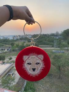 กระเป๋าคลัทช์ปักลายสุดหรูกระเป๋าทรงกลมสวยงามพร้อมการตกแต่งมุกเหมาะสำหรับการจัดงานแต่งงาน - Product Image 6