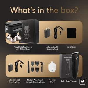 Kit de Afeitadora Eléctrica Premium 5 en 1 para Cabeza y Cara para Hombres, Uso en Seco y Húmedo, Afeitadora Rotatoria Impermeable IPX7 con Cinco Cuchillas - Product Image 6
