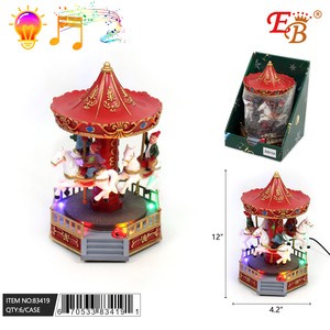 Ornamento natalizio fatto a mano 12 \ "X4.2 \" con funzione musicale leggera personalizzabile formato 6 forniture per decorazioni pz/borsa MOQ 50 pz - Product Image 1